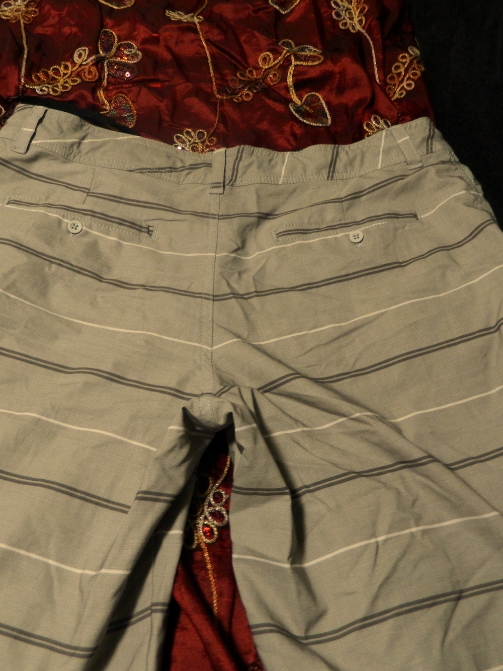 Mossimo Supply Co. White and Black Waistband Hybrid Shorts
